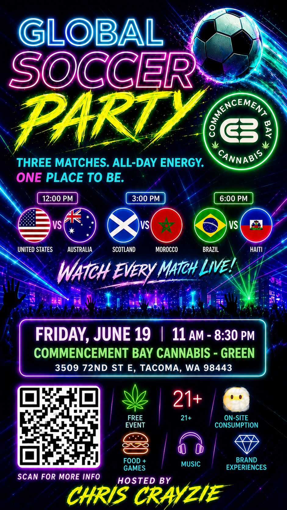 Global Soccer Party flyer